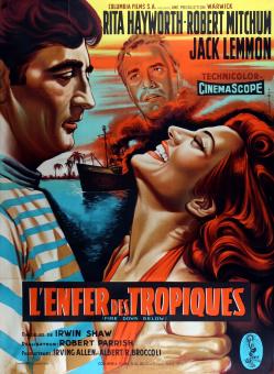 L'ENFER DES TROPIQUES BOX OFFICE FRANCE 1957 AFFICHE DE JEAN MASCII