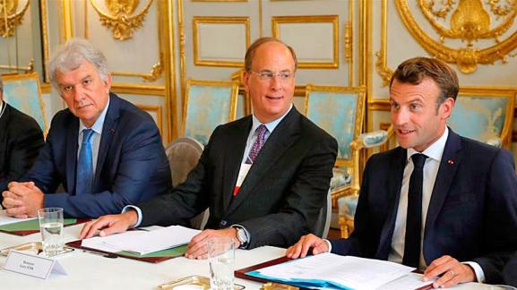 Macron invite les dirigeants de BlackRock au comité d'Action Publique 2022