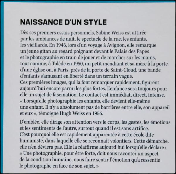 au Revoir Madame Sabine Weiss