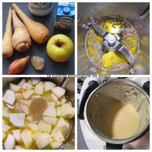 VELOUTE DE PANAIS- PANAIS,POMME,PIMENT D'ESPELETTE AU THERMOMIX
