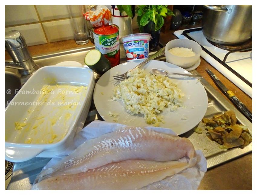 Parmentier de filets de merlan 