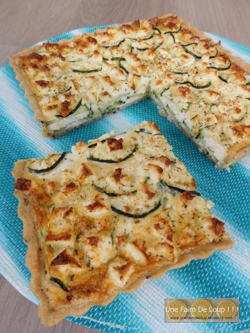 Tarte aux courgettes & feta 