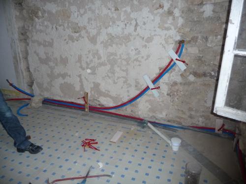 SDB - Papier peint et balancoir 