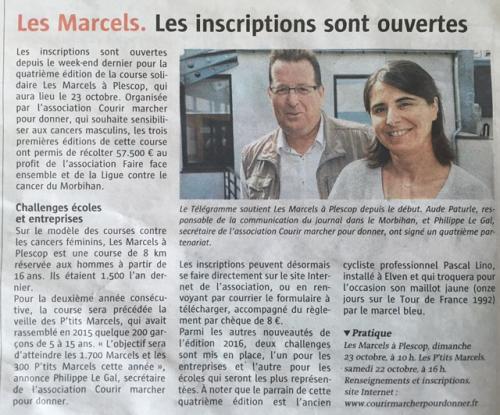 Les "Marcels à Plescop" - Revue de presse 2016 ...