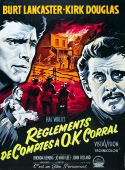 REGLEMENTS DE COMPTES A OK CORRAL BOX OFFICE FRANCE 1957 AFFICHE DE BORIS GRINSSON