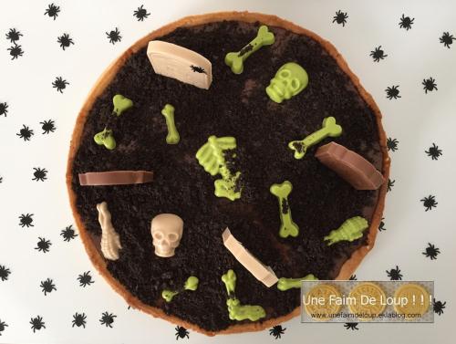 Tarte cimetière d'halloween