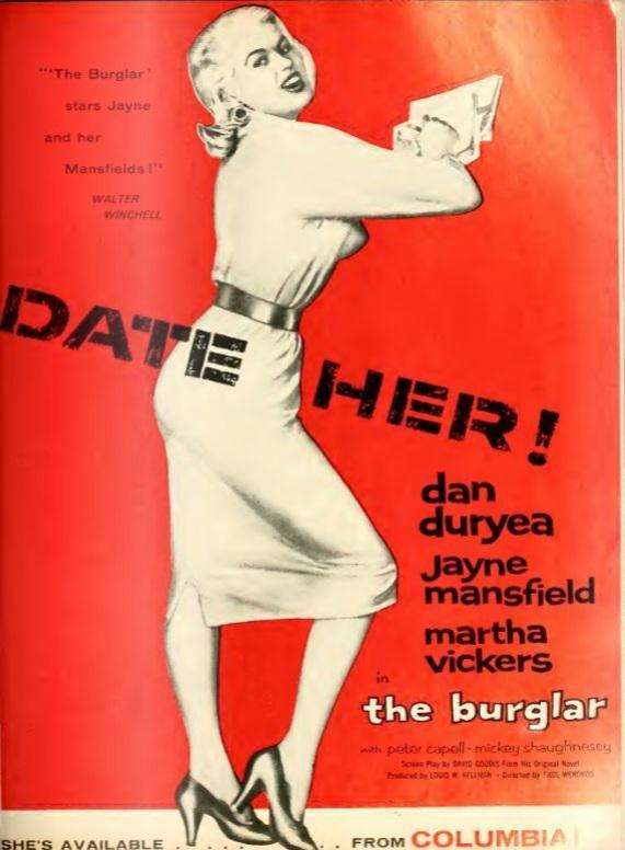 THE BURGLAR BOX OFFICE USA 1957