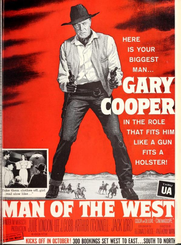 MAN OF THE WEST US POSTER 1958