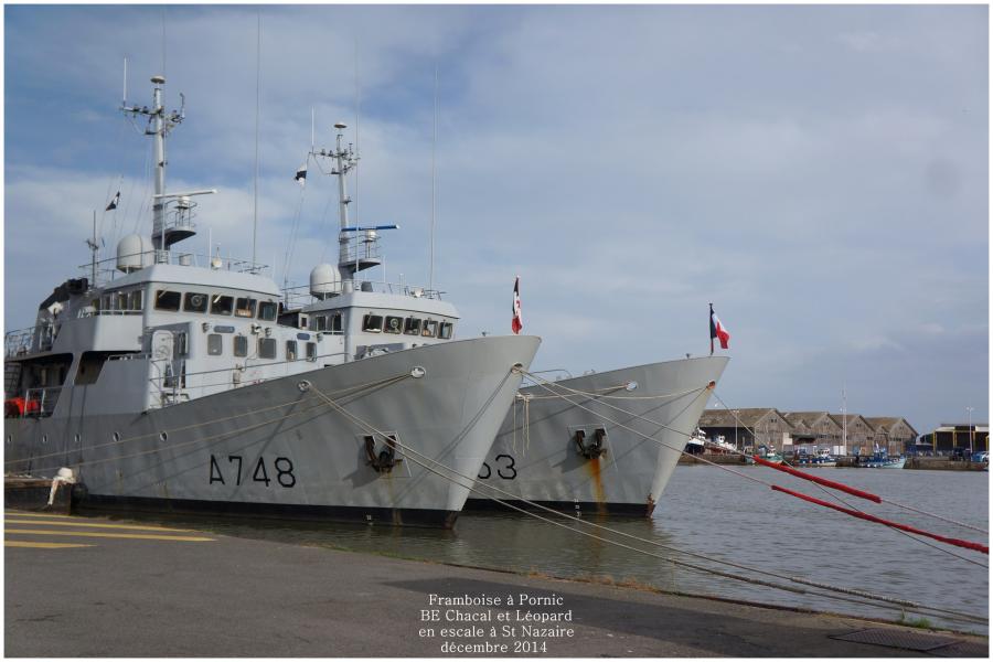 Escale des BE Chacal et Léopard à St Nazaire