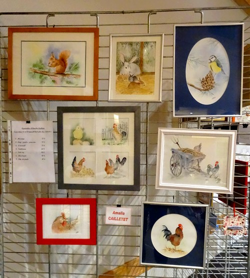 Les peintres de la section peinture des Amis du Châtillonnais ont exposé au salon avicole 2016