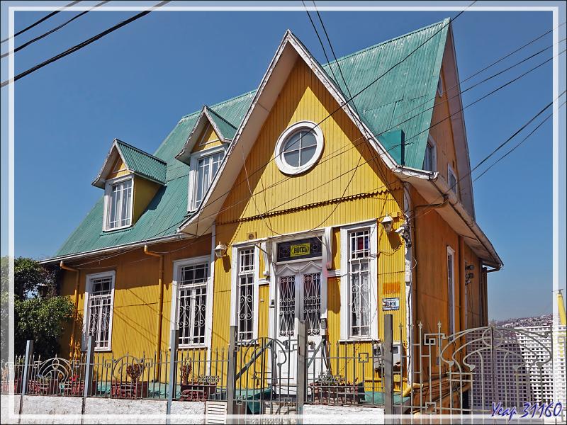 20/03/2022 : suite de la balade dans les ruelles de la colline Cerro Conception - Valparaiso - Chili