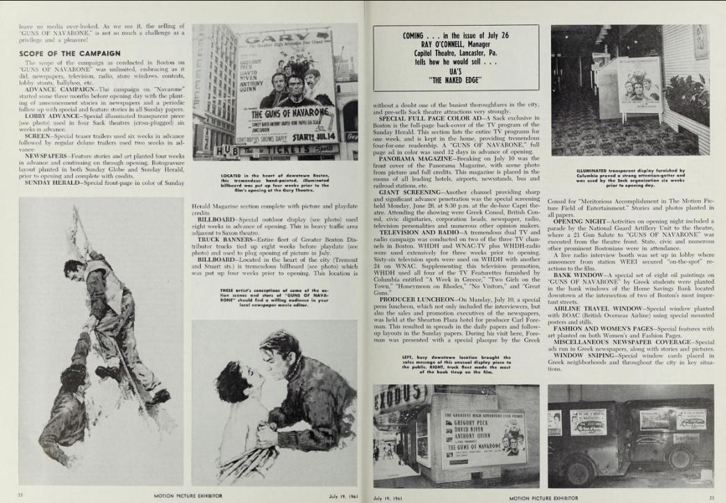 BOX OFFICE USA DU 21 JUIN 1961 AU 27 JUIN 1961 