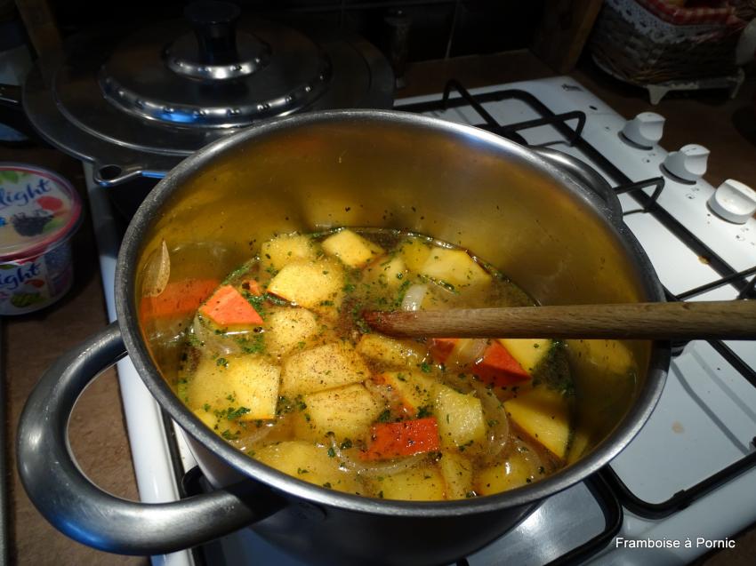 Potage potiron cannelle gingembre 