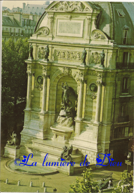 Paris, la fontaine Saint Michel