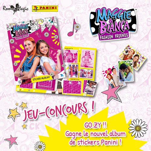 Concours : Albums + pochettes de stickers Panini Maggie et Bianca à gagner !