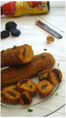 ROULADE DE POULET AUX PRUNEAUX ET À LA CHICORÉE