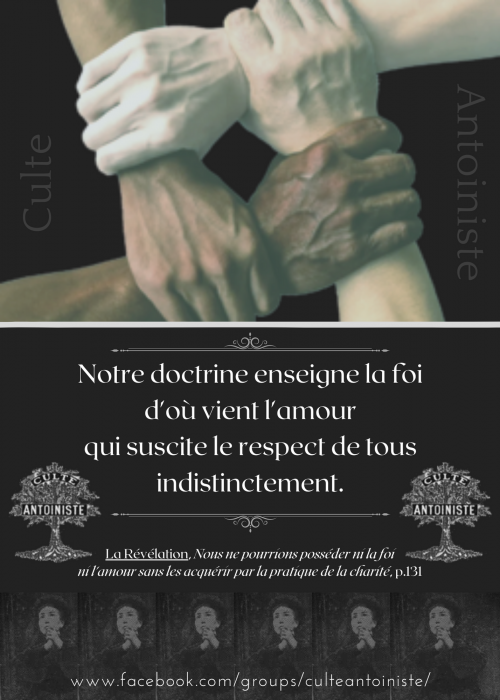 La Révélation, Nous ne pourrions posséder ni la foi ni l'amour sans les acquérir par la pratique de la charité (p.131)
