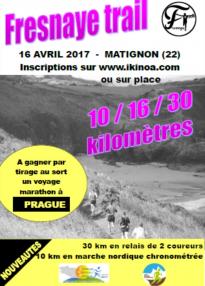 Marche Nordique de La Freynaye - Matignon(22) - Dimanche 16 avril 2017