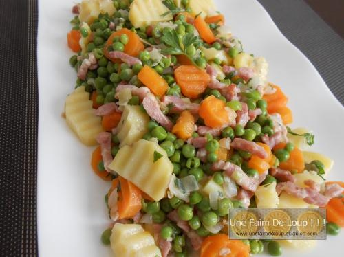 Printanière de légumes aux petits lardons