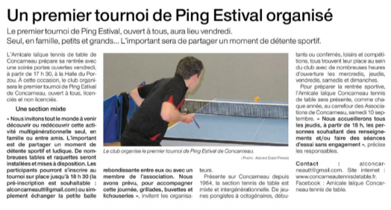 Articles de Presse 2022/2023