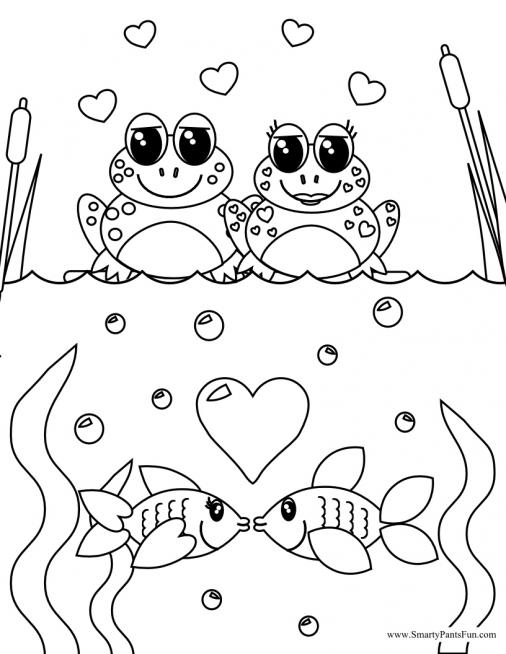 Coloriage Saint Valentin L école de Crevette coloriage saint valentin a