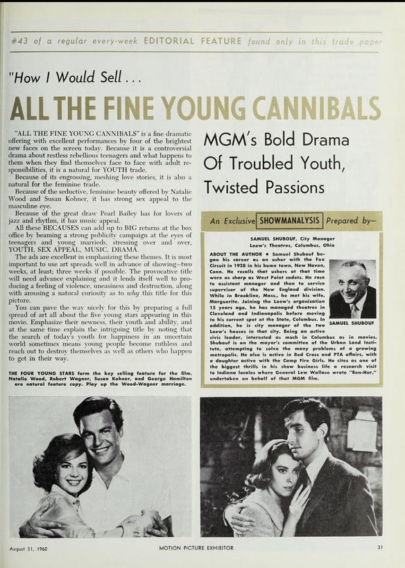 BOX OFFICE USA DU 28 SEPTEMBRE 1960 AU 4 OCTOBRE 1960