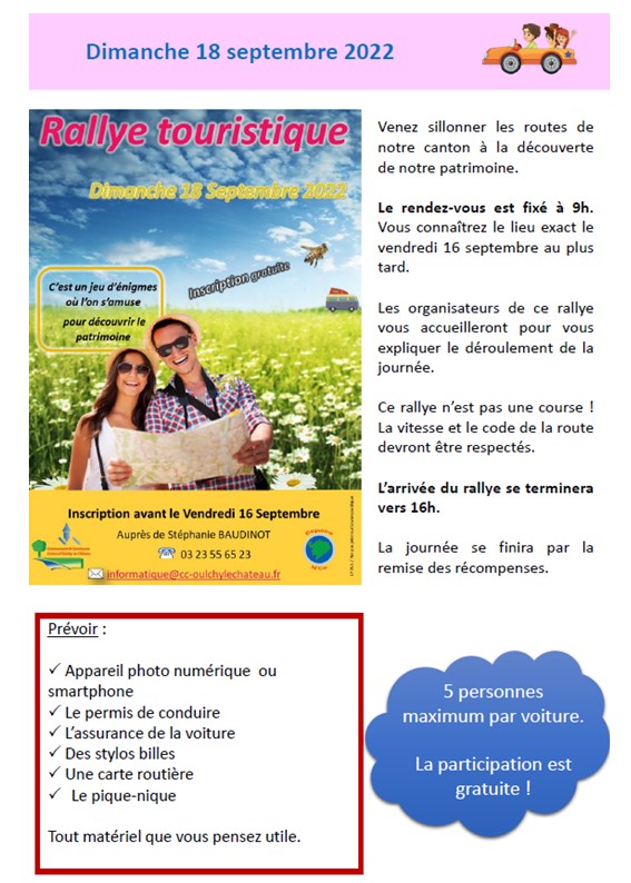 Rallye touristique du 18 septembre