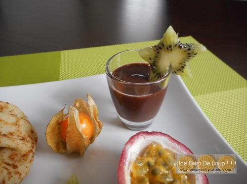 Aumônière de crêpe et son trésor de fruits
