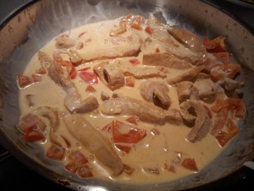 Emincé de dinde au paprika