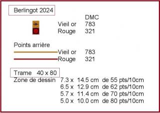 Nouveau ....  Grille Berlingot Bonne Année 2024 !