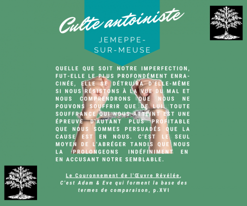 Le Couronnement de l'Œuvre Révélée, C'est Adam & Eve qui forment la base des termes de comparaison (p.XVI)