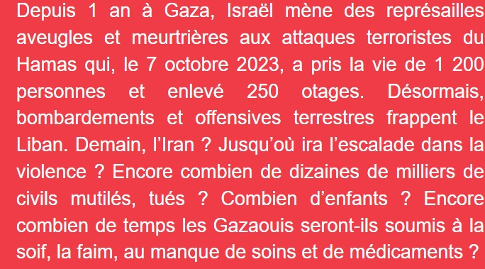 Un an après le 7 Octobre des commémorations et une région sous haute tension