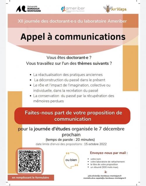 Journée des doctorant.es - Ameriber 2022