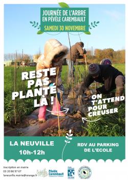 Rappel : 30 novembre Plantation de la haie champêtre
