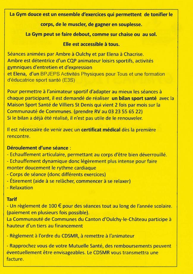 Gymnastique douce