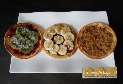 Trio de crêpes sucrées