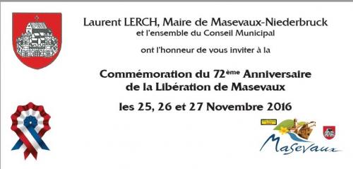 * Cérémonies 2016 pour la libération de Masevaux