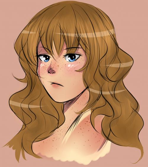 • Fille aux taches de rousseur
