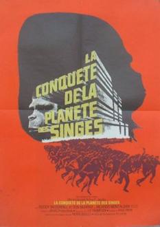 LA CONQUETE DE LA PLANETE DES SINGES AFFFICHE FRANCE 1972