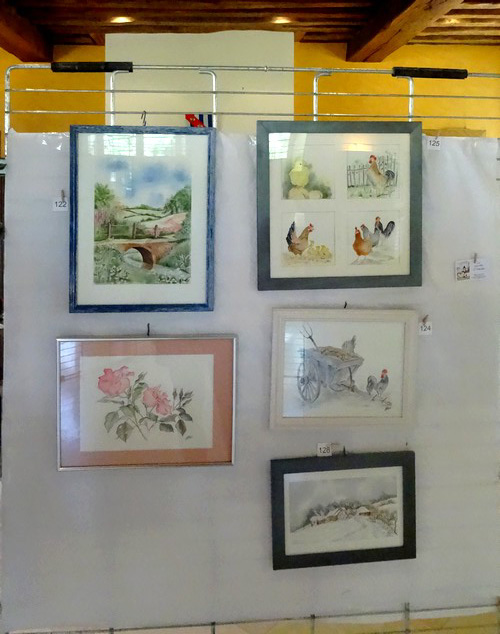 "Talents cachés" de Puits, et les Amis du Châtillonnais, ont présenté leur exposition annuelle de peintures et artisanat 
