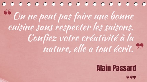De la terre à la table ...