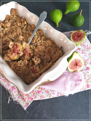 CRUMBLE VANILLÉ AUX FIGUES,THERMOMIX