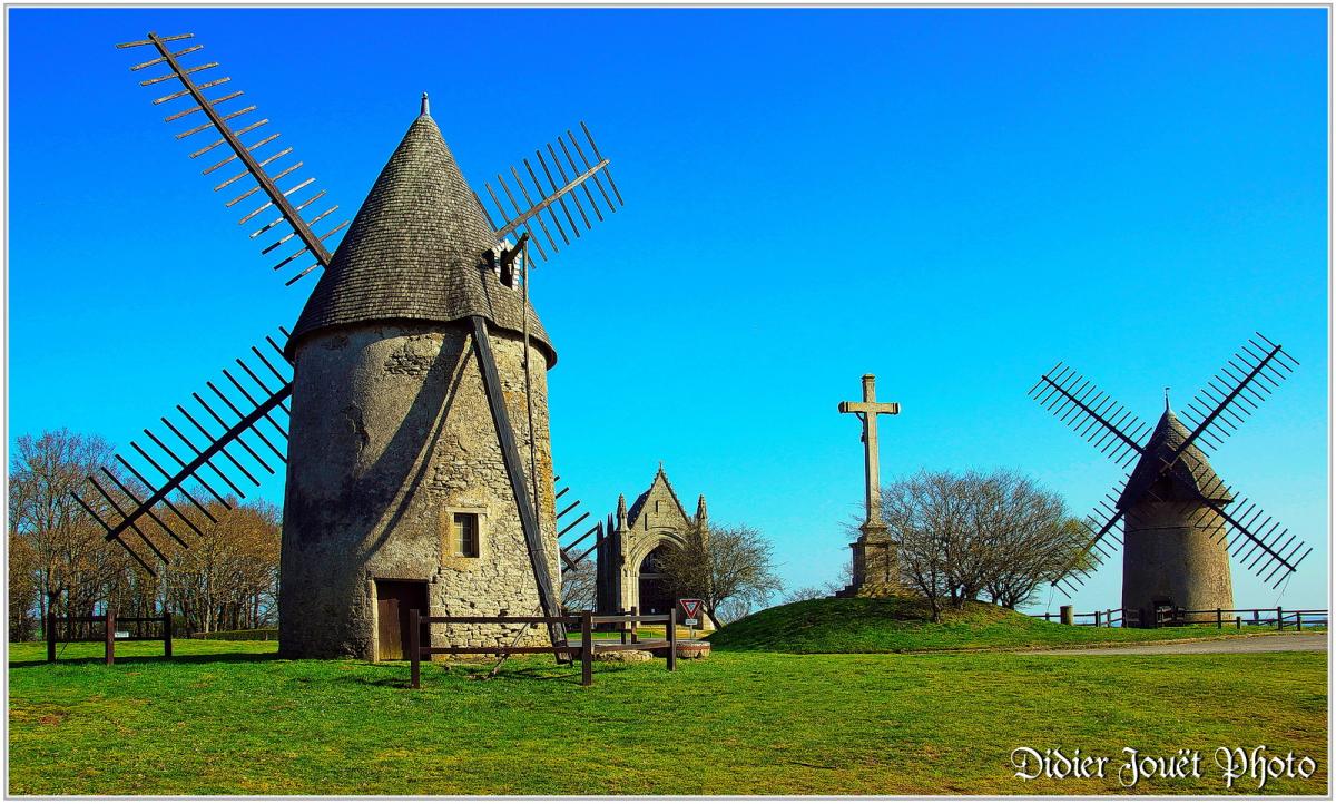 85 . Vendée - Les Herbiers (10) - Mont des Alouettes / Moulins et Chapelle