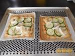 Tarte fine courgette & chèvre