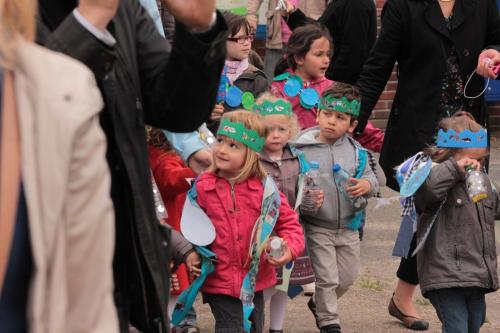 Zoé à la fête de l'eau