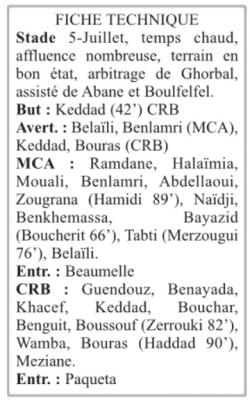 Finale Coupe d'Algérie 2023-2024 CRB-MCA 1-0