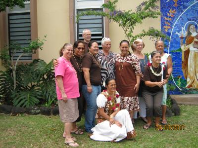 de Tahiti - Fr. André Chicoine, ofm cap en visite pastorale