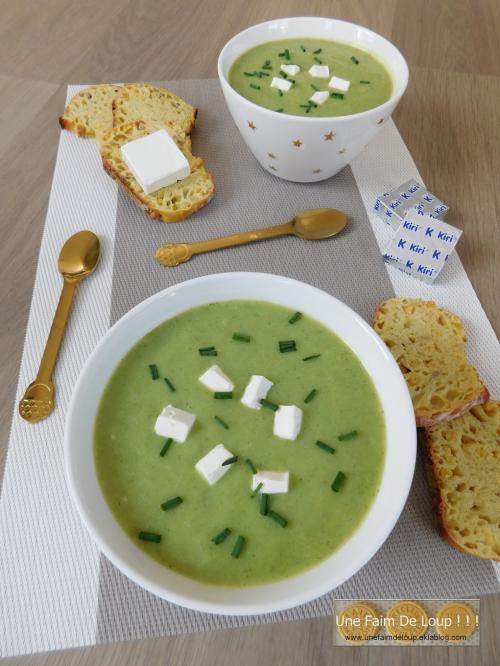 Velouté de courgettes au Kiri