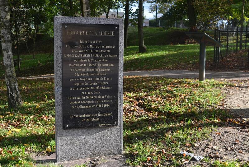 Suresnes : La promenade Jacques Baumel et le "Bosquet de la liberté"