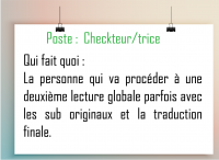 Poste au sein d'une fansub